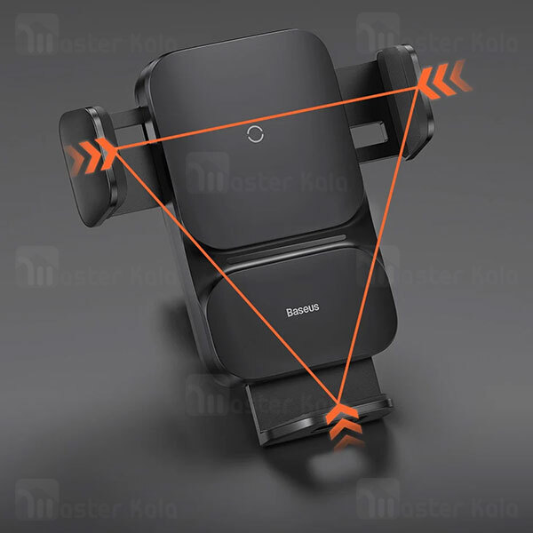 هولدر و شارژر وایرلس Baseus Wisdom Auto Alignment Car Mount CGZX000001